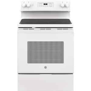 30 in. 5.3 cu. ft. Electric Range in White with Self Clean