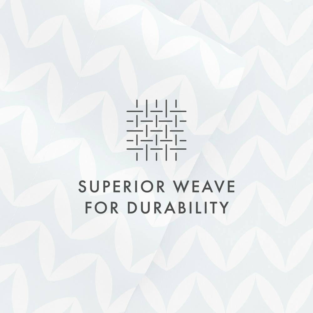 Light Blue Chevron Microfiber Full Sheet Set with Deep Pockets
