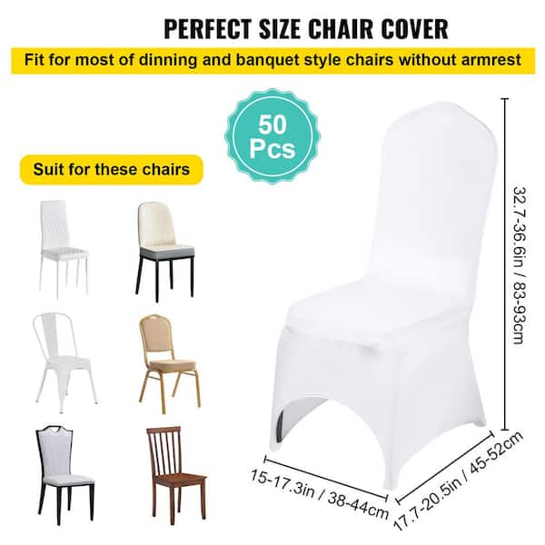 VEVOR Chair Covers Polyester Spandex Chair Cover 50-Piece Stretch