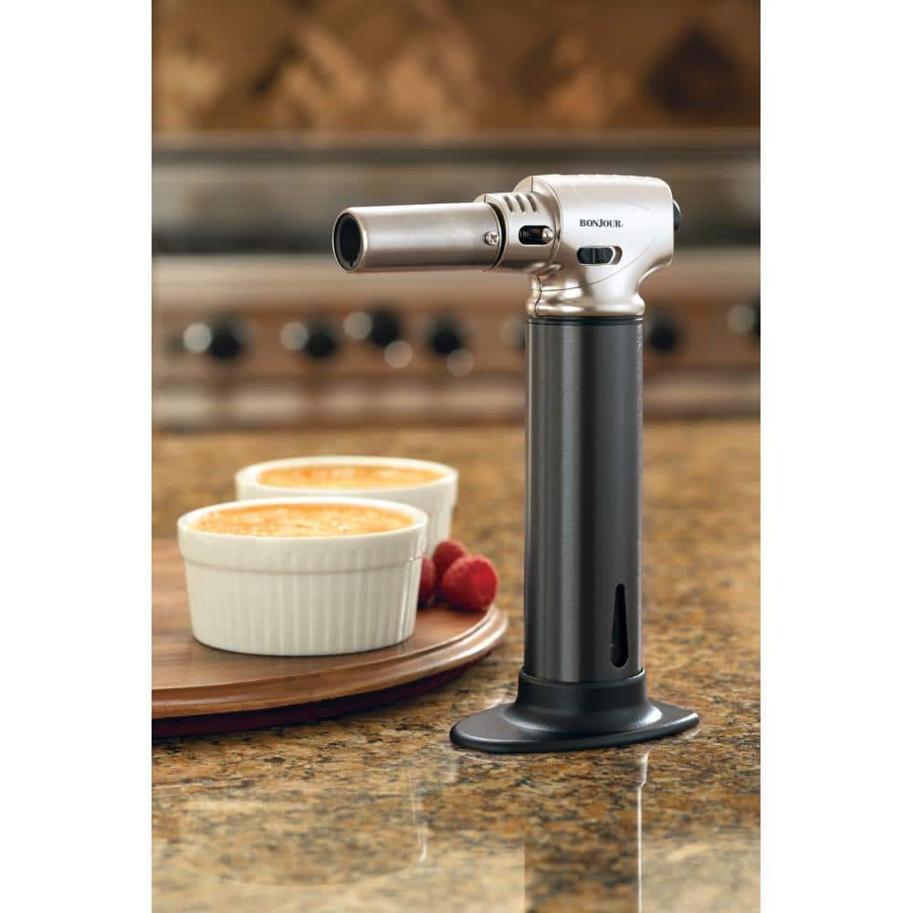 BonJour Gray Aluminum Professional Culinary Torch