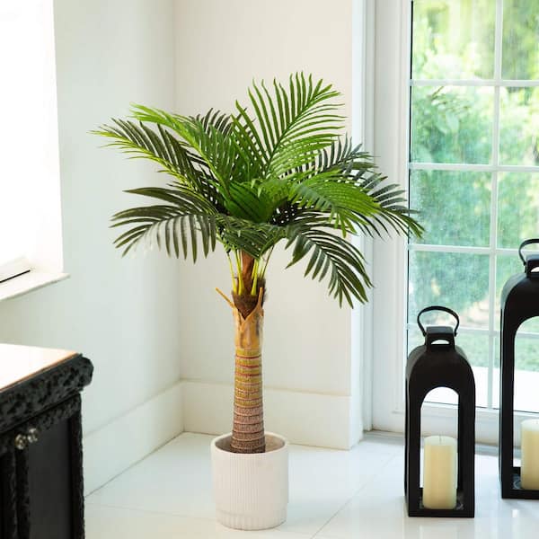 Coconut☆　 Nearly Natural 4 ft. Artificial Coconut Palm Tree T5324 - The Home