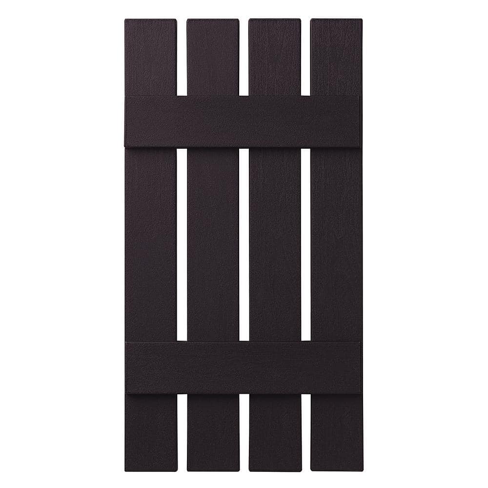 16 in. x 35 in. Polypropylene 4-Board Open Board and Batten Shutters Pair in Dark Berry price history on PriceWatchPro