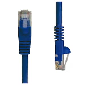 26AWG Network Cable with Gold Plated RJ45 Snagless/Molded/Booted Connector 10-Pack - 5 Feet 350MHz CABLECHOICE Cat5e Shielded Ethernet Cable 1Gigabit/Sec High Speed LAN Internet Cable Blue