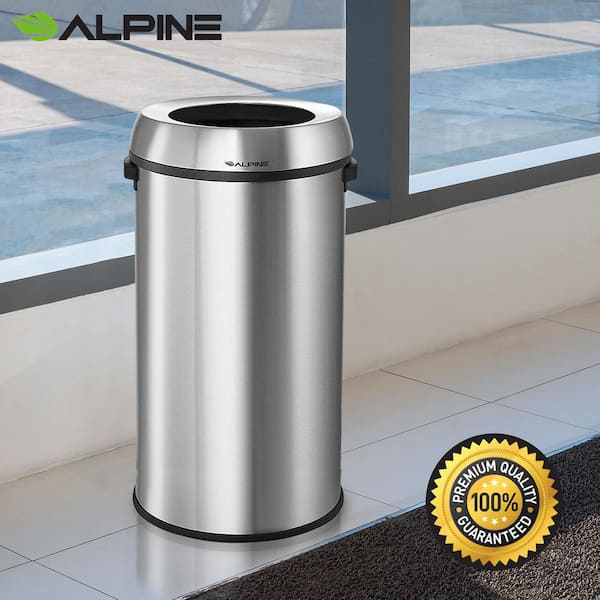 Trash Can | Streetscape Gated Outdoor Commercial Trash Can | 45 Gallon Capacity | Heavy Duty Steel | Recycle Away