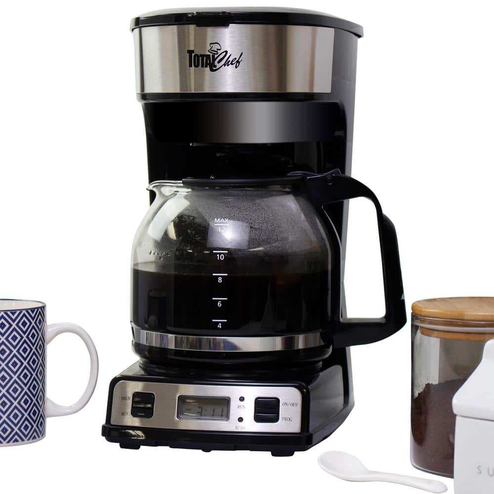 12 Cup Programmable Coffee Maker Gray - Figmint™
