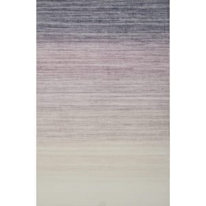 Rug Branch Minimalist Violet 8 ft. x 11 ft. Abstract Indoor Area Rugs