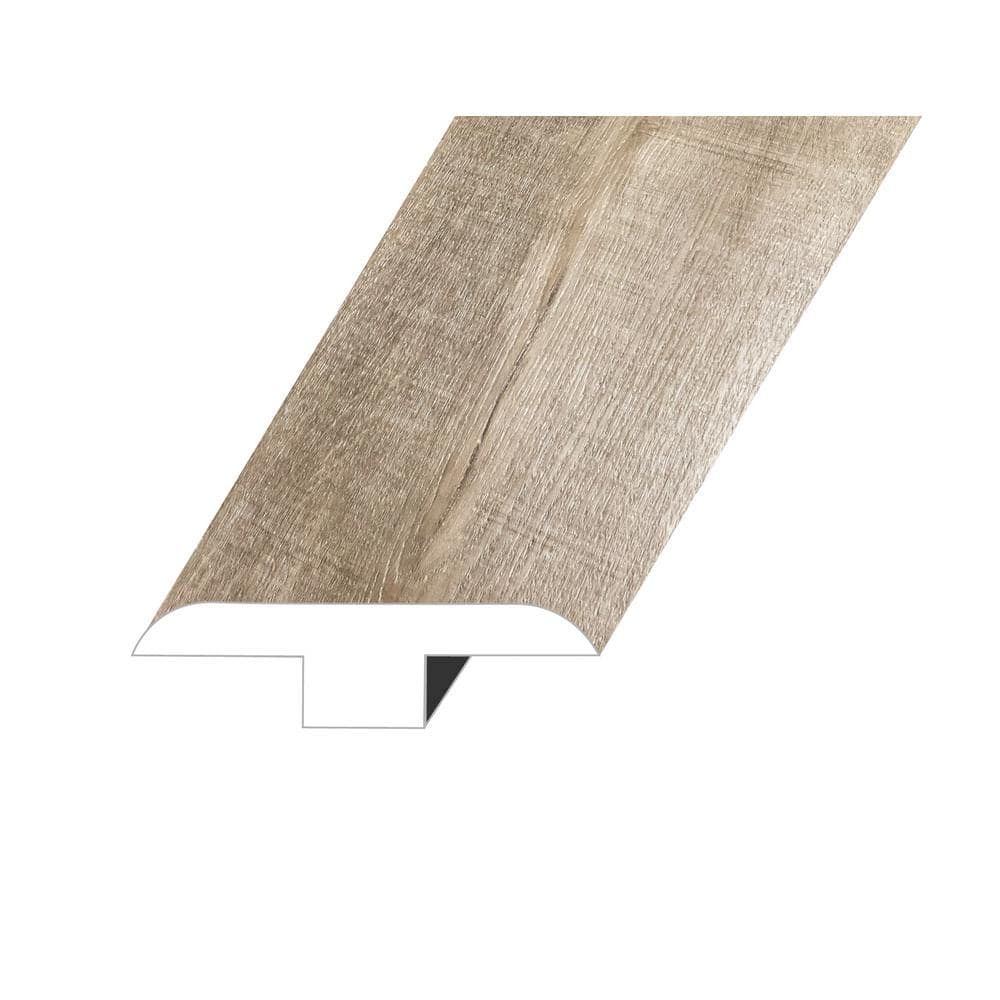 Bellator Oasis Natural 0.5 in. Thick x 1.8 in. W x 94.5 in. L SPC Vinyl T-M
