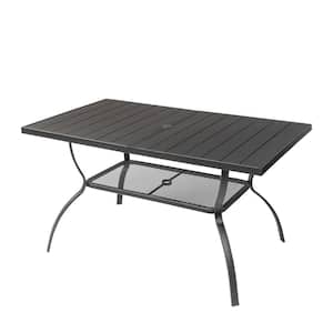 Black Metal Outdoor Dining Table