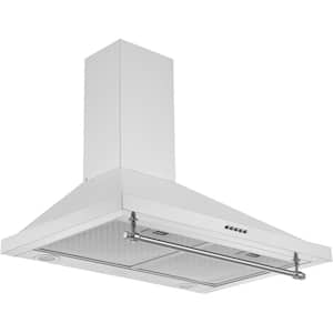 Vintage Series 30 in. 440 CFM Convertible Wall Pyramid Range Hood with LED Lights and Decorative Bar in Stainless Steel