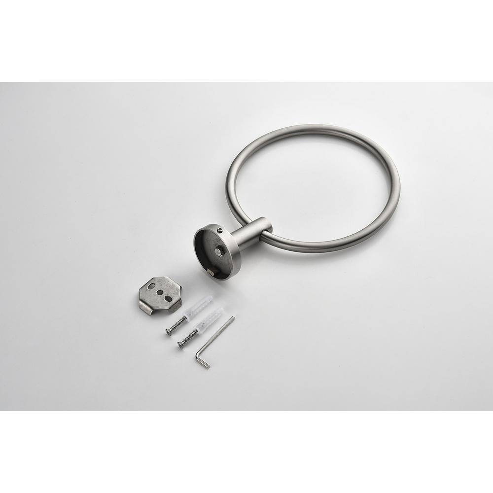 Brushed Nickel 3-Piece Stainless Steel Bathroom Hardware Set