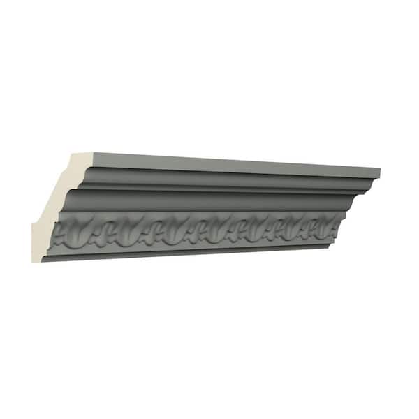 Ekena Millwork Laredo 2 in. D x 2.875 in. W x 96 in. L Polyurethane Crown Moulding