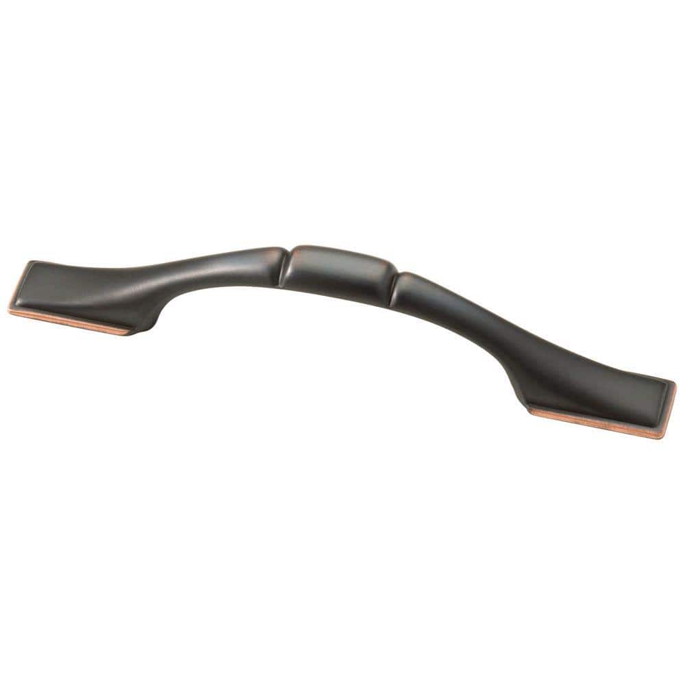 Square Foot 3 in. (76 mm) Bronze With Copper Highlights Cabinet Drawer Pull