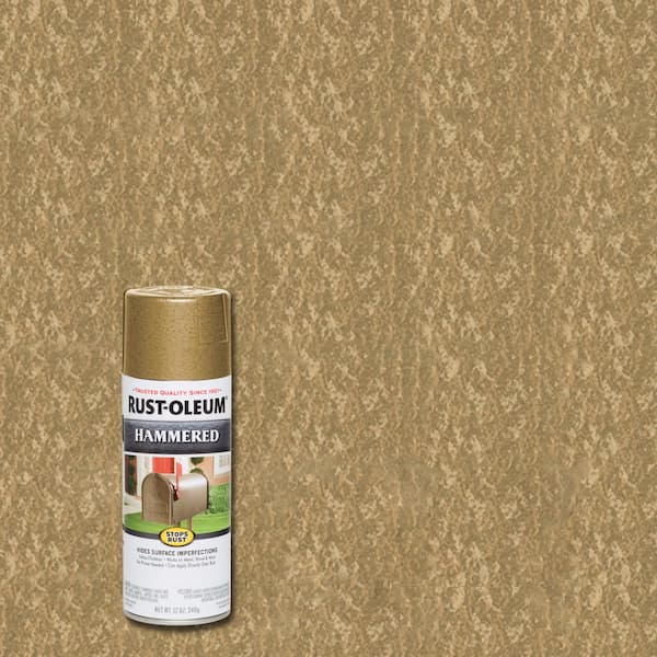Rust-Oleum Stops Rust 12 oz. Hammered Gold Rush Protective Spray Paint