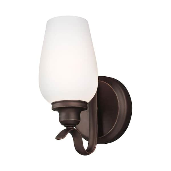 Generation Lighting Standish 1-Light Oil Rubbed Bronze Wall Sconce with Highlights