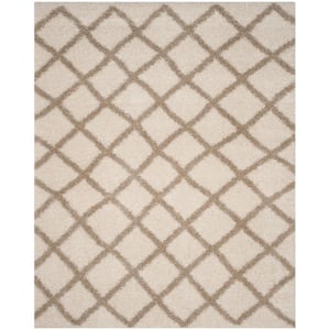 Beverley Ivory/Beige 8 ft. x 10 ft. Geometric Area Rug