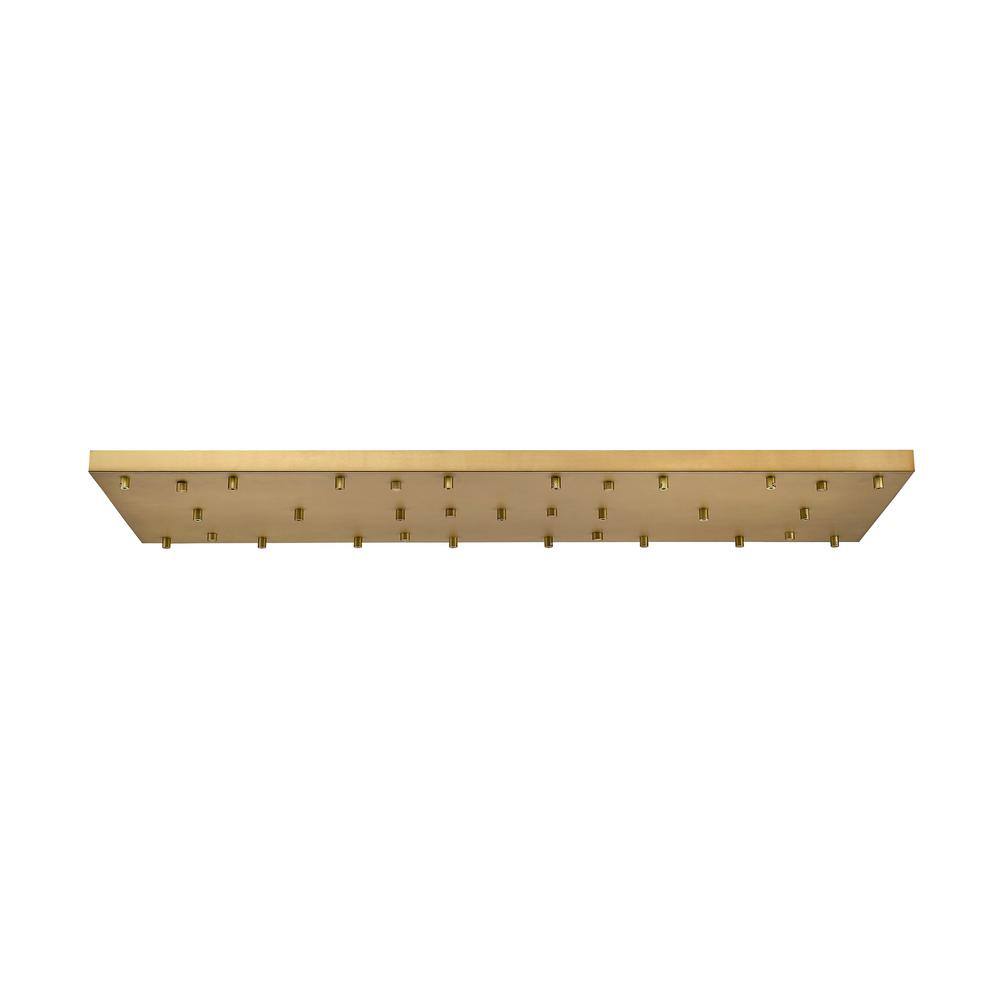 Rubbed Brass 54" Multi Point Canopy Light Plate