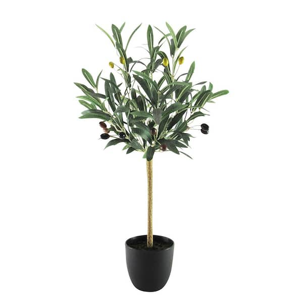 2 ft. Petite Artificial Olive Tree in Pot