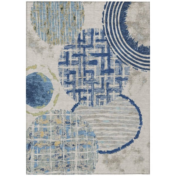 Chantille Machine Washable Indoor/Outdoor Abstract ACN2998 Blue 10 ft. x 14 ft. Area Rug