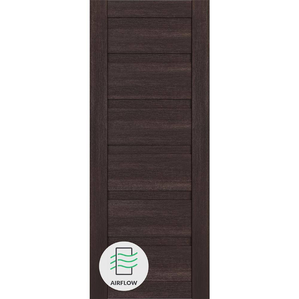 Louver 30 in. x 80 in. No Bore Solid Core Vera Linga Oak Wood Composite Interior Door Slab price history on PriceWatchPro