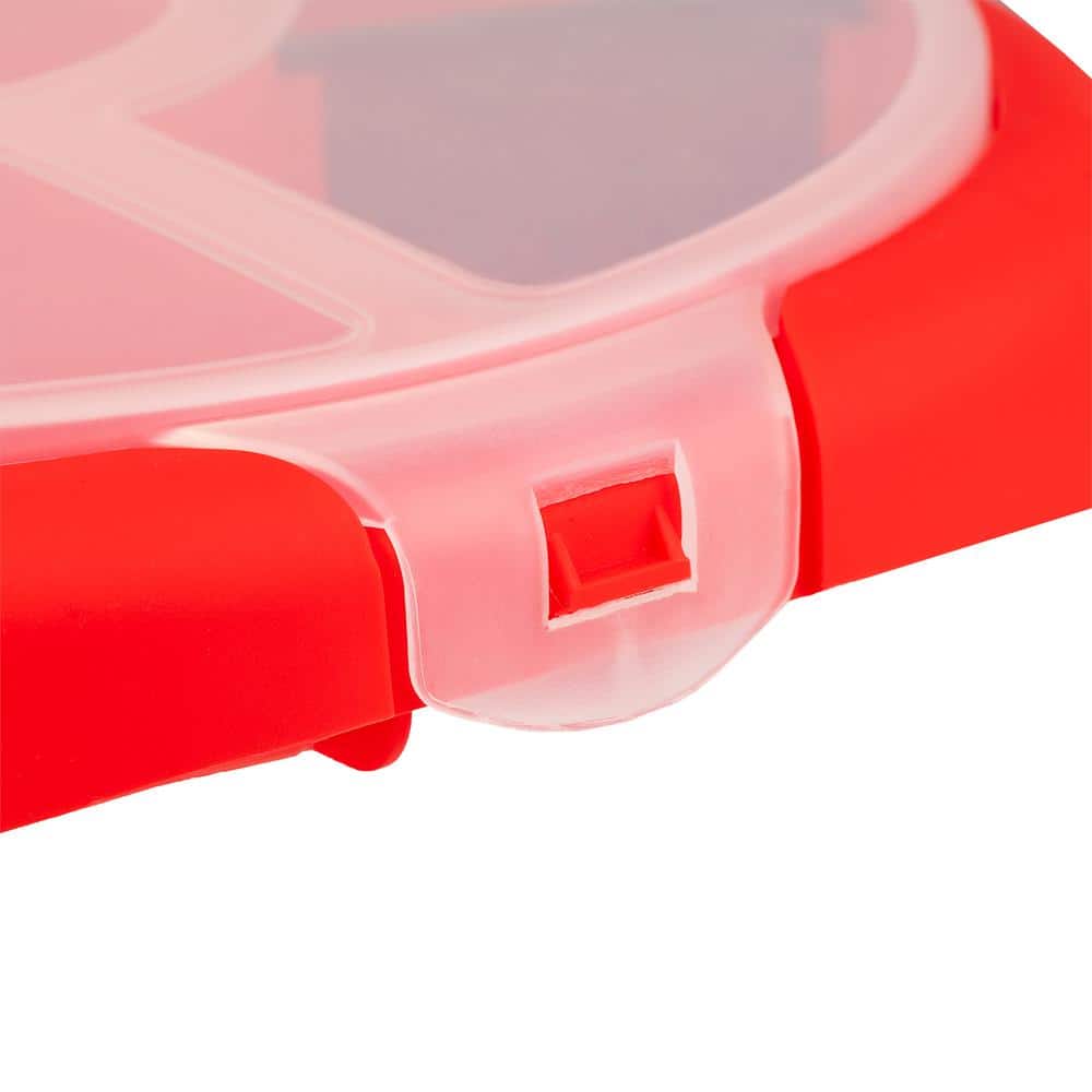 Bucket Boss Red Plastic 6-Compartment Bucket Seat Organizer