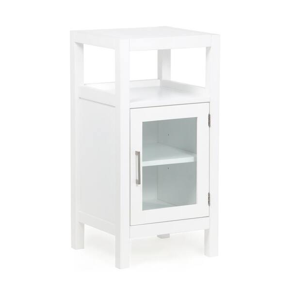 Brooklyn + Max Brockton Ready to Assemble 15 in. x 30 in. x 14 in. Pure White Floor Storage Cabinet