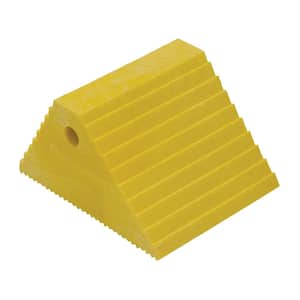 Recycled Yellow Plastic Dual Slope Wheel Chock