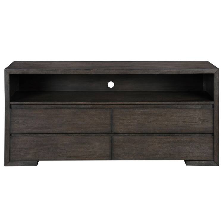 Steve Silver Evan Brown Wood TV Console Fits TVs up to 70-75 in.