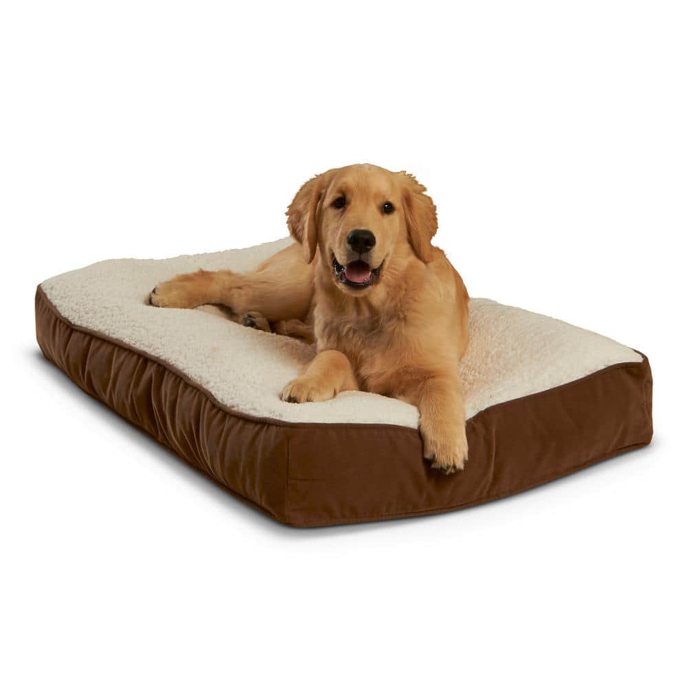 Fringe orthopedic large pet 2025 bed with memory foam insert