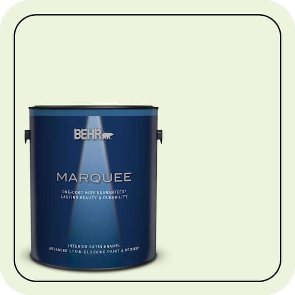BEHR MARQUEE 1 gal. #430C-1 White Willow Satin Enamel Interior Paint & Primer