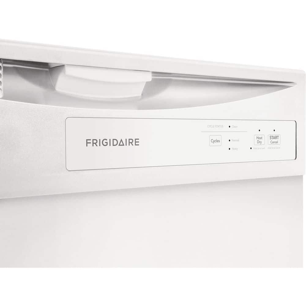 Frigidaire 24" White Built-In Front Control Dishwasher
