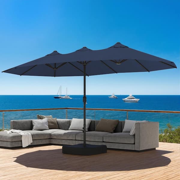 10 solar patio umbrella Cantilever Umbrella with Solar LED Lights