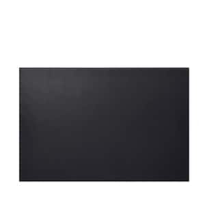 48 in. x 30 in. Outdoor Fireproof Grill Mat in Black for Protecting Deck Grass