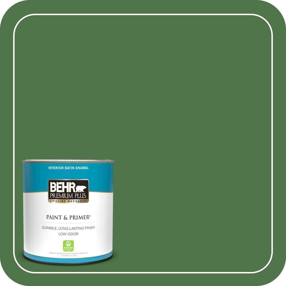 1 qt. #MQ4-49 Emerald Forest Satin Enamel Low Odor Interior Paint & Primer price history on PriceWatchPro