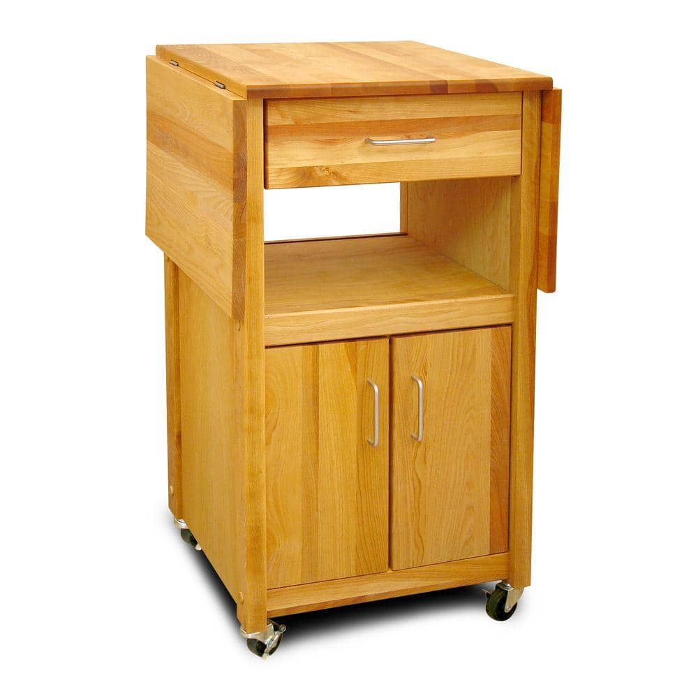 Catskill Craftsmen Natural Wood Kitchen Cart with Storage -  7222