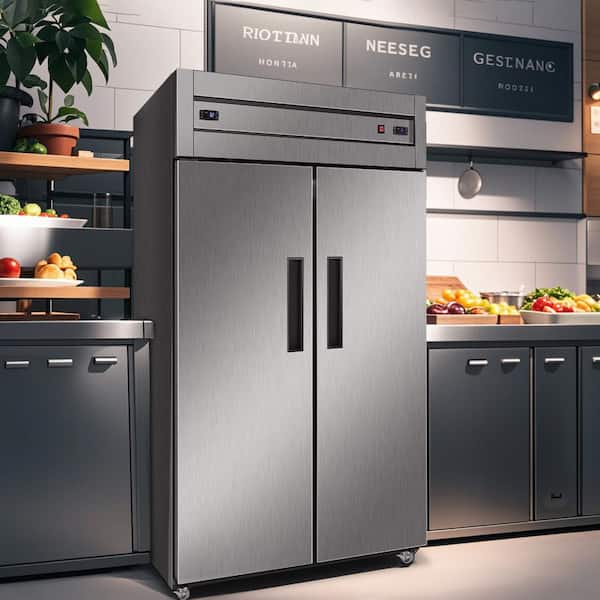 Gilati Dual Zones Commercial Refrigerator and Freezer Combo 48 in