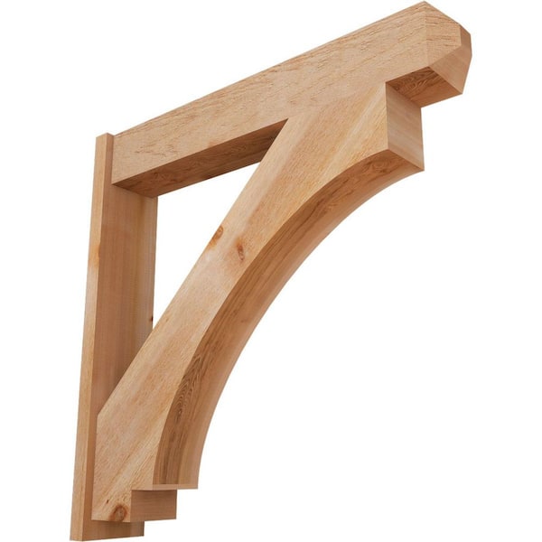 8 in. x 44 in. x 44 in. Western Red Cedar Imperial Craftsman Rough Sawn Outlooker