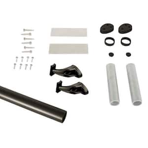 94 in. x 1.5 in. Powder Coated Aluminum ADA Pipe Rail Extension Kit in Bronze