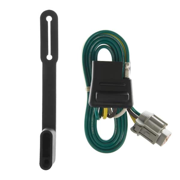CURT Custom Vehicle-Trailer Wiring Harness, 4-Flat, Select Nissan Xterra, OEM Tow Package Required, Quick T-Connector