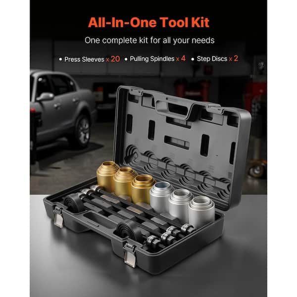 VEVOR 26 PCS Pull and Press Sleeve Kit, Steel Bush Bearing Removal