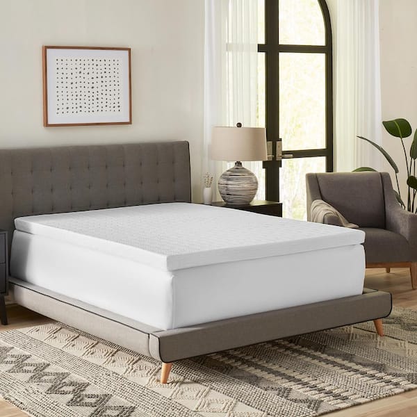 BODIPEDIC Comfort 3 in. Full Gel-Infused Memory Foam Mattress Topper with Cooling Cover