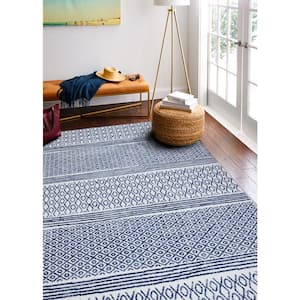 Mayfair Ivory 4 ft. x 6 ft. (3'6" x 5'6") Geometric Transitional Accent Rug