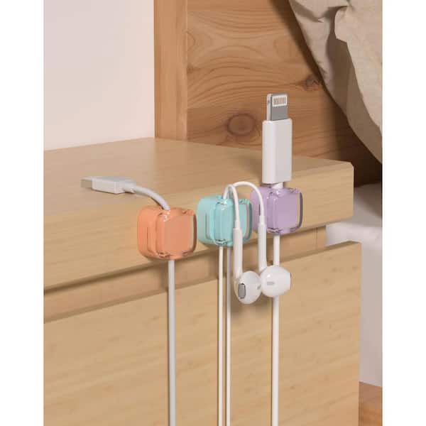 Clip Fermacavi Porta USB - Organizzatore Cavi Scrivania Con Supporto Adesivo, Silicone - Foto 2