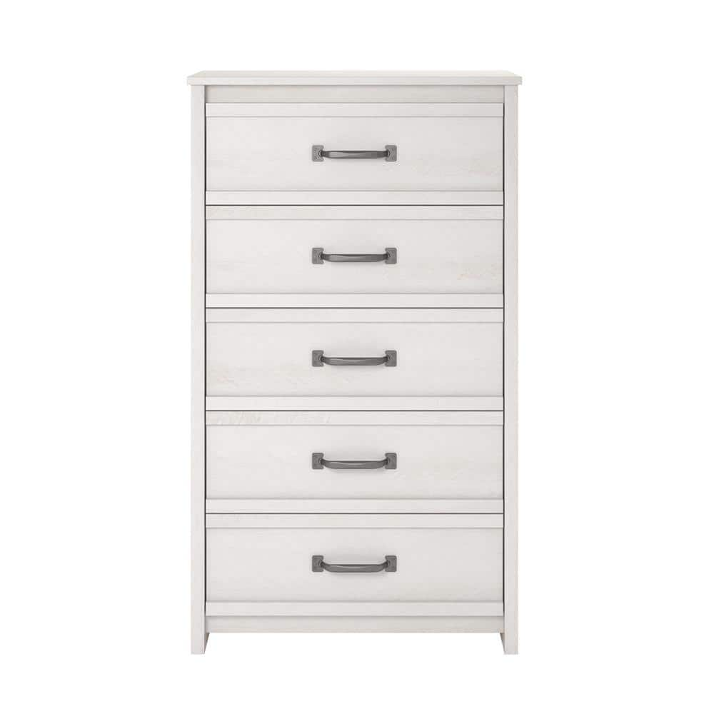 Amherst 5-Drawer Ivory Oak Dresser 54.37 in. H x 30.91 in. W x 16.54 in. D -  Ameriwood Home, HD06238