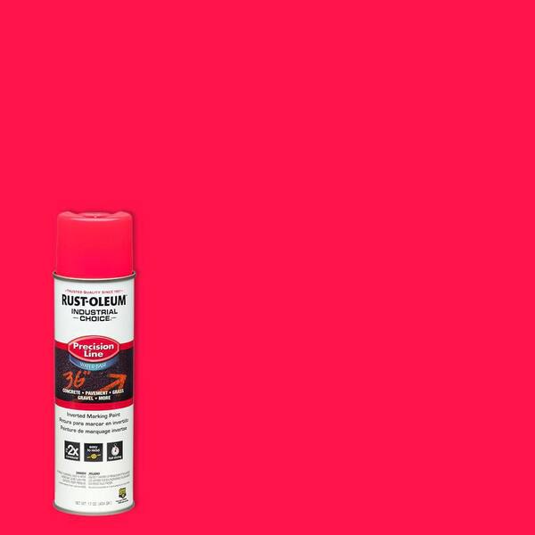 thumbnail image 2 of Rust-Oleum 203028 17oz Fluorescent Red Orange Inverted Marking Paint – Case Of 12 2 of 6