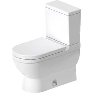 Starck 3 2-piece 1.28 GPF Single Flush Elongated Toilet in White (Seat Not Included)