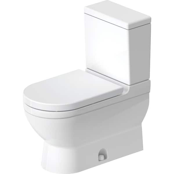 maandelijks identificatie Nationale volkstelling Duravit Starck 3 2-piece 1.28 GPF Single Flush Elongated Toilet in White  (Seat Not Included) D1909700 - The Home Depot