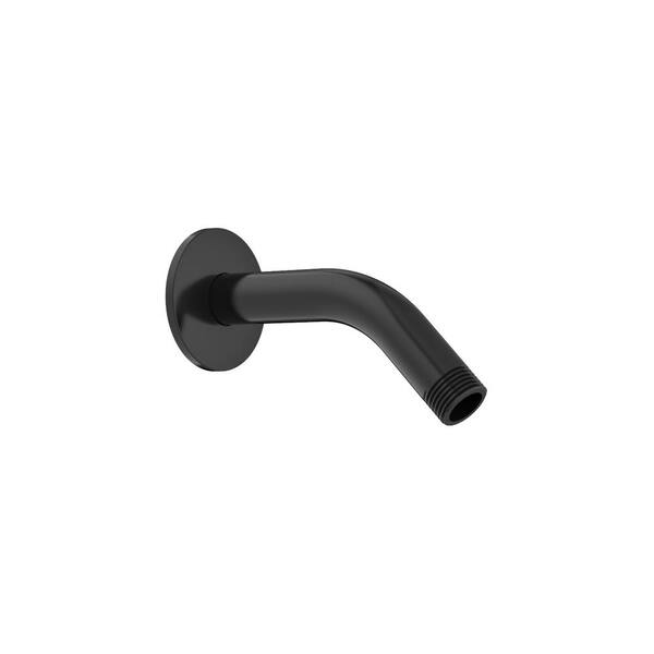 Niagara Conservation 6 in. Matte Black Shower Arm with Flange SHARMMB