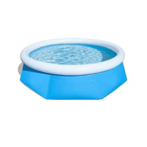 12 ft. Round Inflatable Easy Set Kids Swimming Pool with Filter Pump