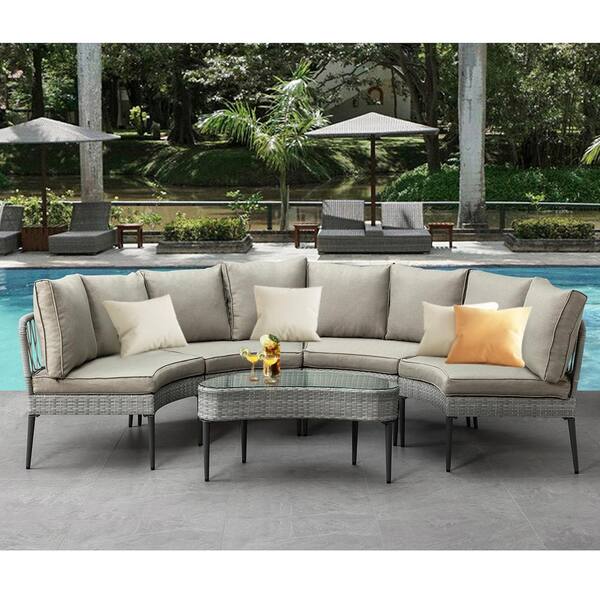 Metal frame deals patio conversation set