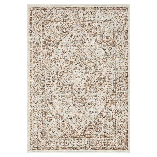 Zaria  Brick 9 ft. x 12 ft. Indoor/Outdoor Area Rug